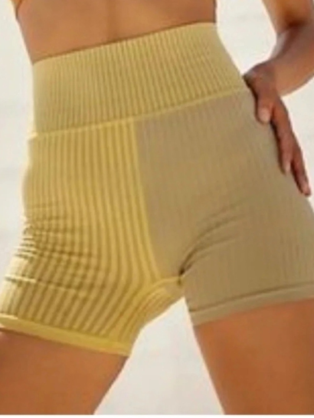 Free People movement mixed striped bike shorts size XS/S